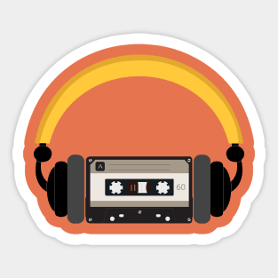 Retro Cassette Tape for retro lovers Sticker